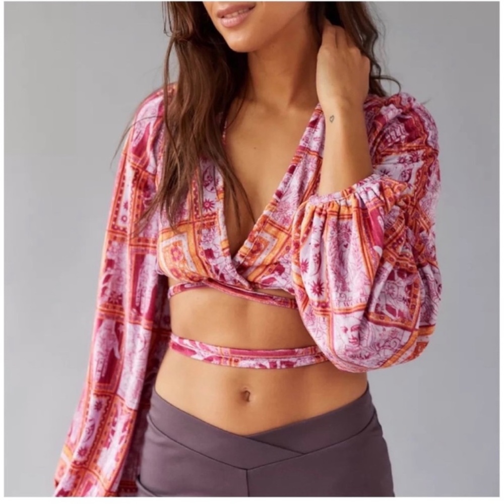 Urban Outfitters Celestial Wrap Top 🌜